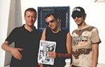Max (dx), Samuel (centro) e Boosta (sx) dei Subsonica