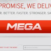 Il logo di Me.ga, il nuovo Megaupload bloccato dal governo del Gabon