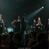 Lo staff di Indie Pride sul palco della passata edizione, foto di Rosy Dennetta
