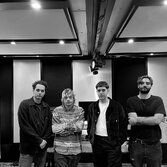 Da sinistra, negli studi di LePark: Riccardo Montanari, Machweo, Simone D'Avenia, Dario Pruneddu