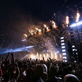 On stage