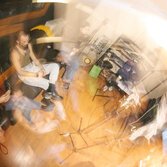 Un momento delle registrazioni in studio da Goedi