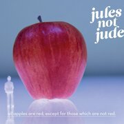 All apples are red, except for those which are not red
