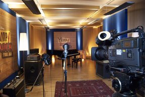 Studio A, setting...