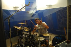 In studio di registrazione...