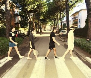 the street