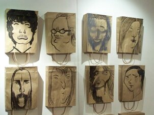 Davide disegna, fra gli altri, Appino, Ufo, Karim, Brian ed Eugenio