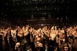 La folla al concerto di Fabi Silvestri Gazzè