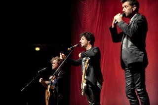 Il trio sul palco