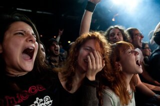 Le facce del pubblico dei Marta Sui Tubi