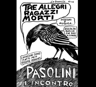 La locandina dello spettacolo "Pasolini. L'incontro"