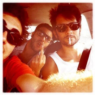 on the road