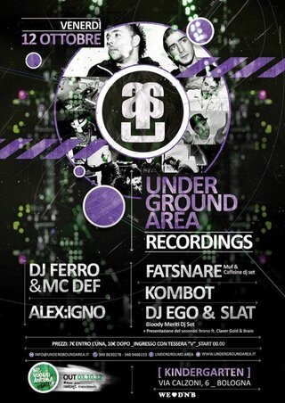 UNDERGROUND AREA RECORDS @ Kindergarten (Bologna)