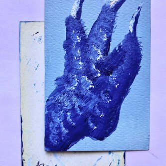 "Intro per G" TAPE - Artwork S. Bottaro (Olio su Carta)