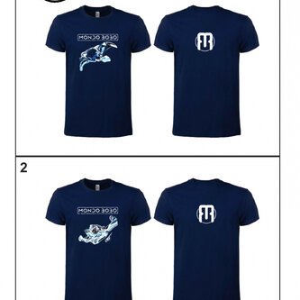 Manus & Cranium T-Shirt blu Navy