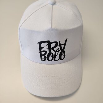 Cappellino bianco logo Frabolo nero