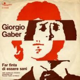 Copertina dell'album Far finta di essere sani, di Giorgio Gaber
