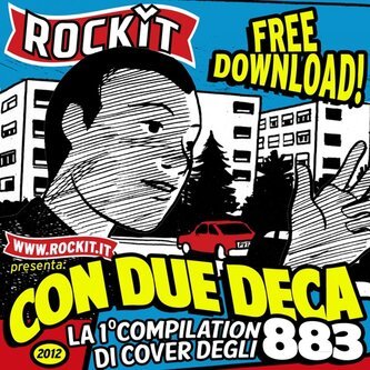 Copertina dell'album Con due deca - La prima compilation di cover degli 883, di Dimartino