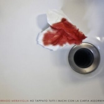 ho tappato tutti i buchi con la carta assorbente EP