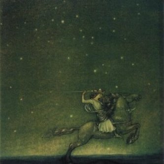 The Huge - John Bauer, Riddaren Rider