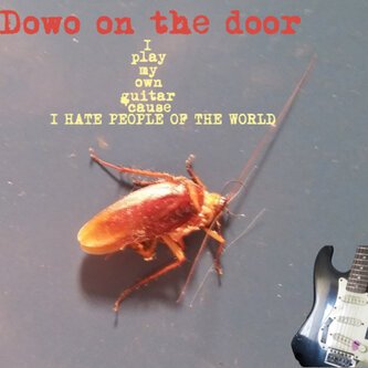 I play my own guitar 'cause I hate people of the world