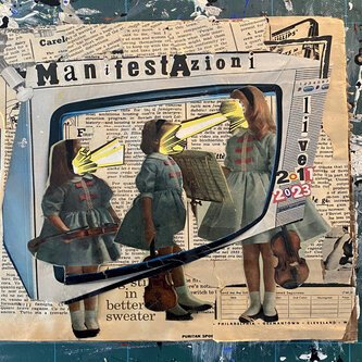 Copertina dell'album ManifestAzioni Live 2011-2023, di Claudio Milano's End Friends (La Bobina di Tesla)