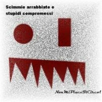 Copertina dell'album Scimmie arrabbiate e stupidi compromessi, di Nonmipiaceilcirco!