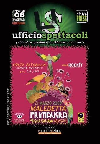 Copertina Ufficio Spettacoli [free press della provincia di Messina]