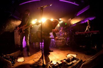 La band di Paolo Benvegnù sul palco