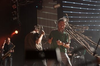Gli Africa Unite sul palco