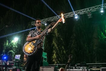 Colapesce sul palco della Festa della Musica di Parma