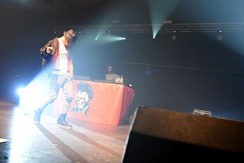 Salmo sul palco della Casa della Musica di Napoli