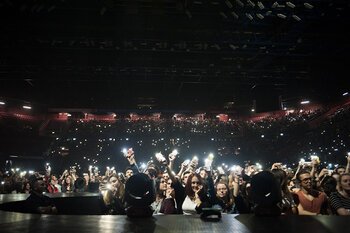 Il pubblico del Mediolanum Forum