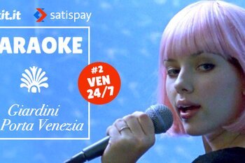 Il karaoke nei giardini di porta venezia, al chiosco di pippo