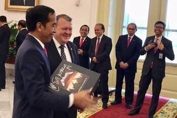 Foto tratta dal profilo Twitter ufficiale del primo ministro danese Lars Løkke Rasmussen