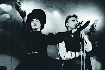 I CCCP live in una foto d'archivio