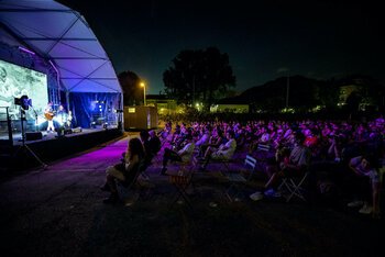 Bianco sul palco di Ride Milano, foto di Francesco Brandoni