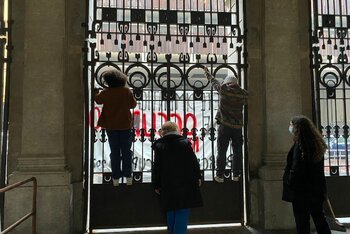 Il liceo Berchet di Milano occupato - foto per concessione dei manifestanti
