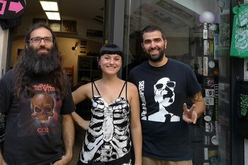 Maso, Emi e Albe di Flamingo Records