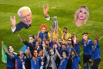 Il trionfo degli azzurri e tutti i loro totem