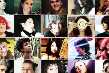 Le 16 partecipanti alla versione tributo di "Donna circo"
