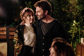 Elena Radonicich e Guido Caprino in una ccena di "Una relazione", foto di M. Graia