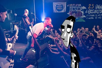 Gli Ultimi live e Zerocalcare in versione fumetto