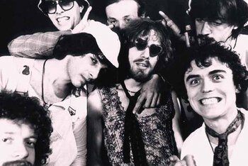 Gli Skiantos nel 1975