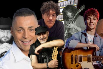 Un collage fatto in casa con alcuni tra i migliori chitarristi italiani