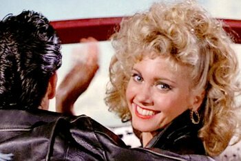 Olivia Newton-John nell'ultima scena di "Grease"