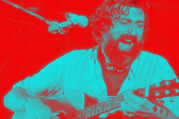 Francesco Guccini in un'elaborazione grafica