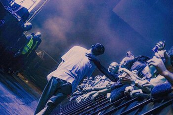 Il sassofonista di King Crule. Tutte le foto a C2C sono di Silvia Violante Rouge per Rockit