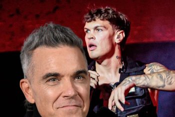 Robbie Williams e Blanco, che anche se qua parrebbe non hanno mai suonato assieme