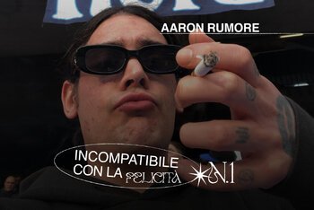 Aaron Rumore, primo protagonista della nostra rubrica. Grafica di Beatrice Arrate